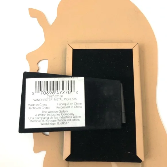 Winchester Metal Pig Picture Frame - Picture 3 of 6